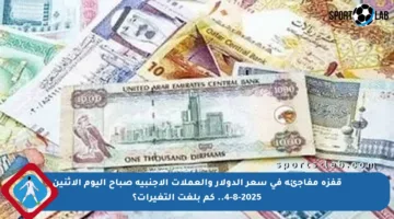 قفزة مفاجئة في سعر الدولار والعملات الأجنبية صباح اليوم الاثنين 4-8-2025.. كم بلغت التغيرات؟